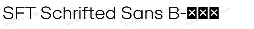 SFT Schrifted Sans B字体转换 SFT Schrifted Sans B字体转换